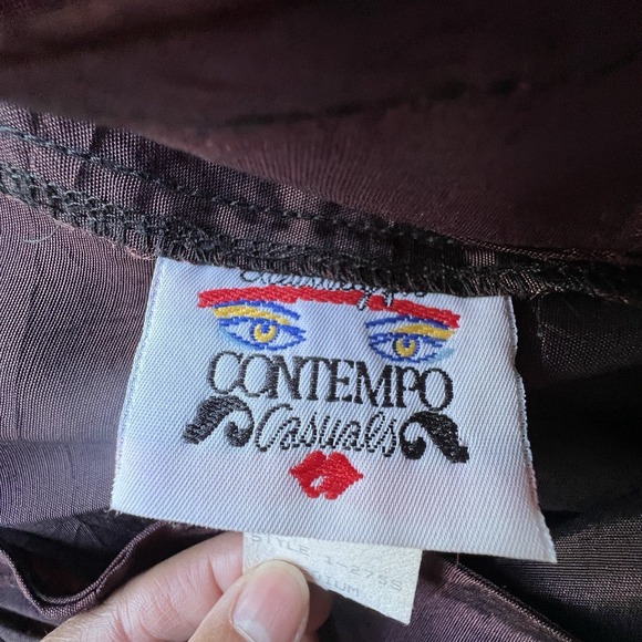 Vintage Contempo Casuals Purple Satin Bodycon Slip Dress Ruched Knot Y2K 90s Sm - Picture 5 of 11